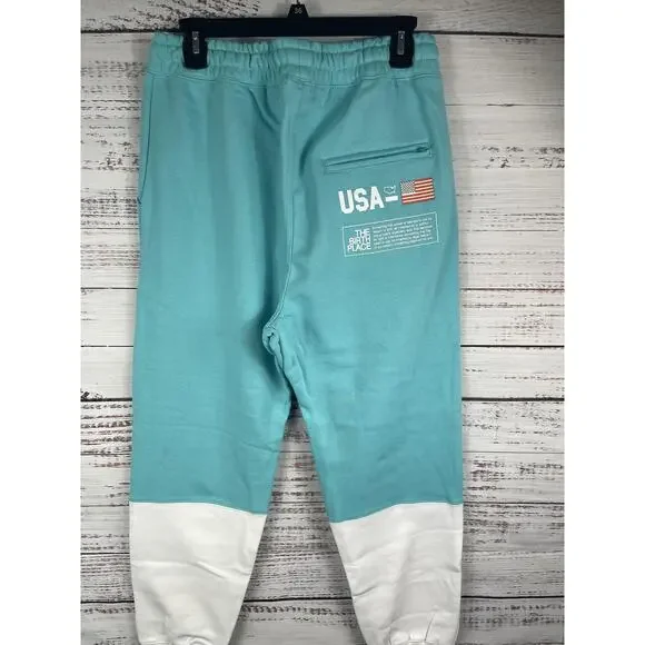 The Birth Place Sweatshirt Set Men's Medium Hoodie Joggers 24/7 365 USA - Picture 9 of 13